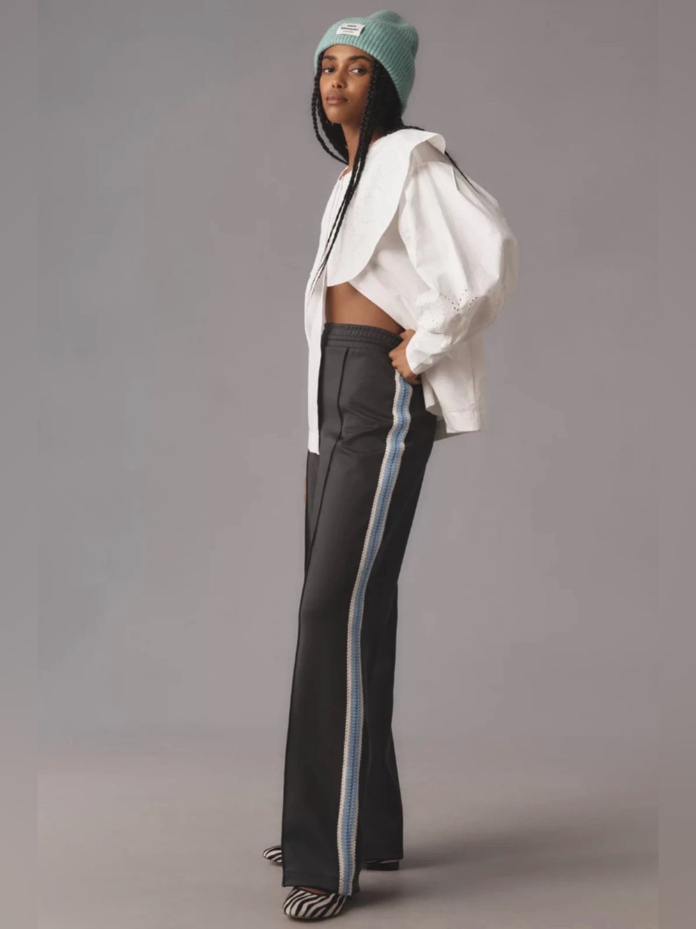 Anthropologie Maeve Pull-On Track Trouser Pants - NWOT *They are green*